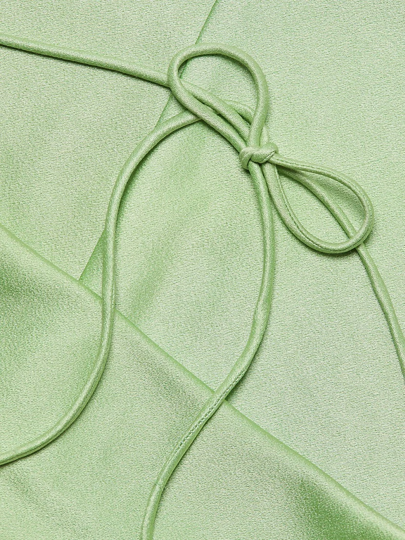 Alice + Olivia Harmony Asymmetric Satin Slip Dress - Image 7