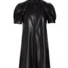 Alice + Olivia Jem Faux Leather Shirtdress