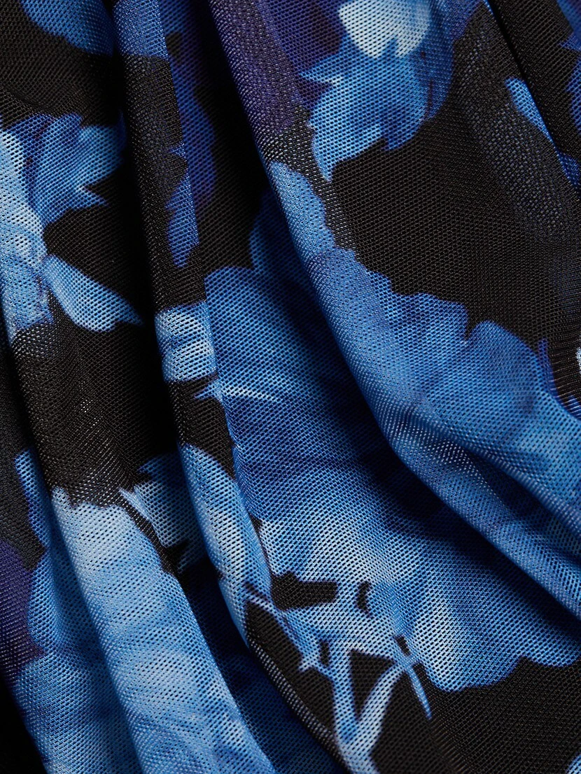 Alice + Olivia Delora Floral Mesh Turtleneck Minidress - Image 7