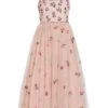 Alice + Olivia Lupita Crystal-Embellished Floral Dress