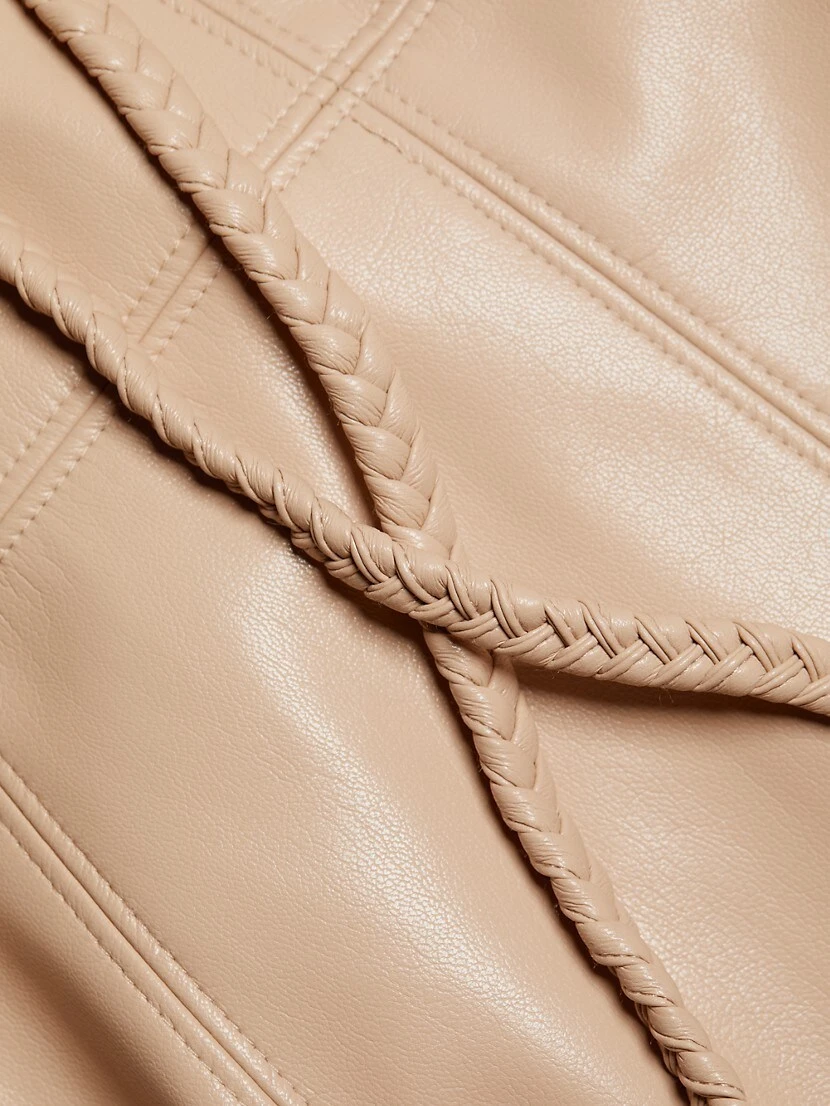 Alice + Olivia Leandra Vegan Leather Minidress - Image 7