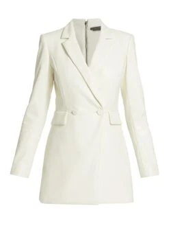 Alice + Olivia Kyrie Faux Leather Blazer Dress