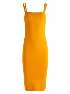 Alice + Olivia Alina Rib-Knit Midi-Dress