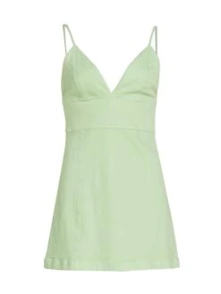 Alice + Olivia Carli Stretch Cotton Minidress