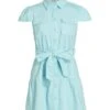 Alice + Olivia Miranda Denim Belted Minidress
