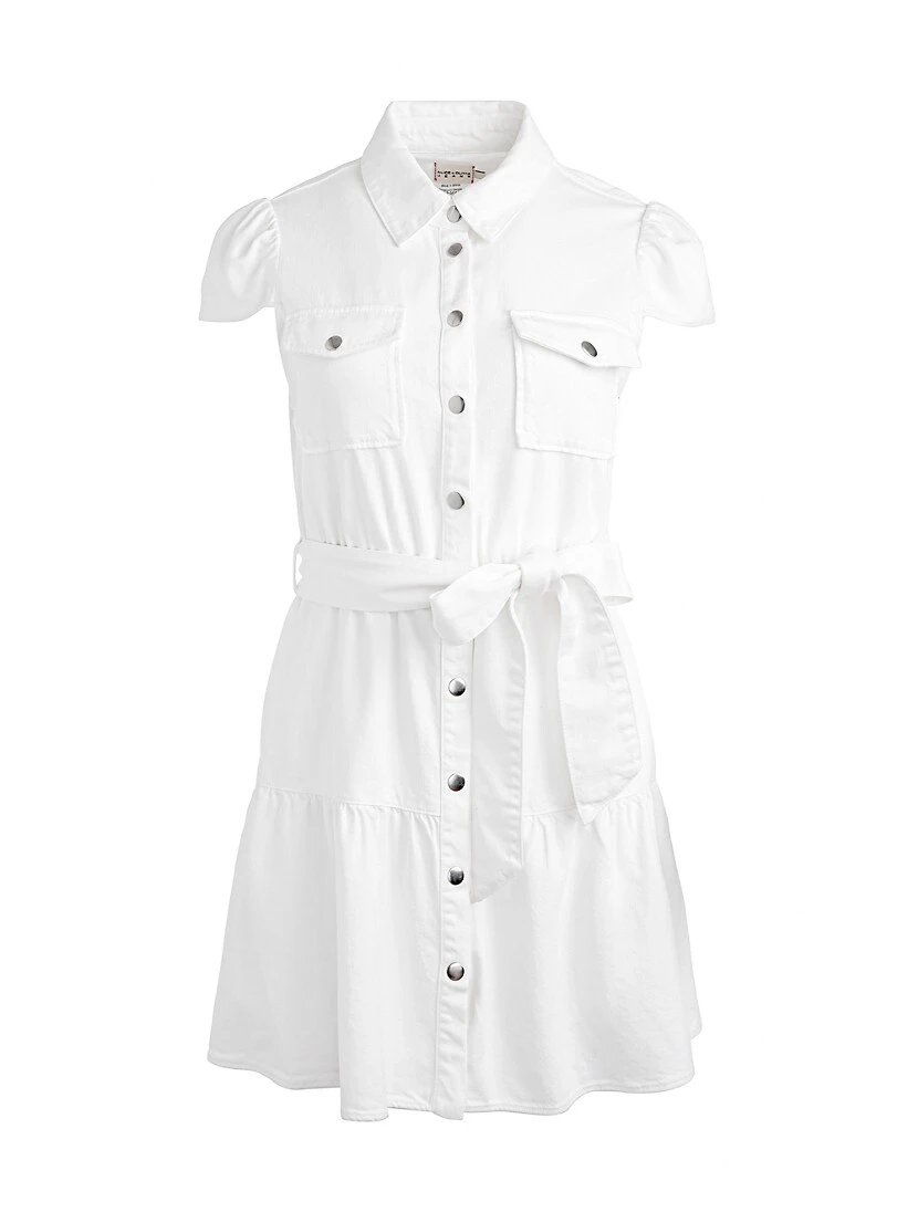 Alice + Olivia Miranda Belted Denim Minidress