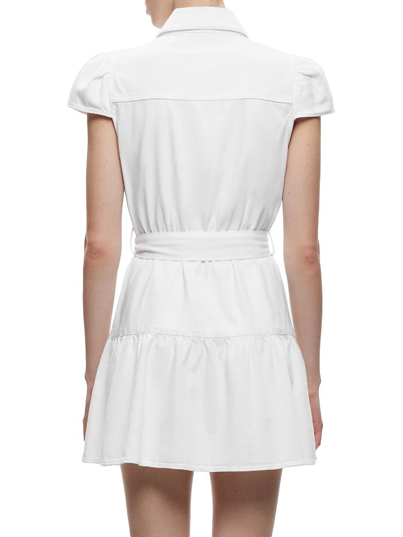 Alice + Olivia Miranda Belted Denim Minidress - Image 5