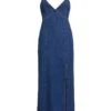 Alice + Olivia Julietta Denim Midi-Dress