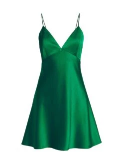 Alice + Olivia Julietta Satin Minidress
