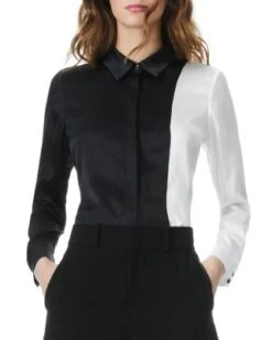 Willa Combo Placket Shirt - Alice And Olivia