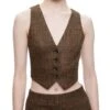 Donna Cropped Vest - Alice And Olivia