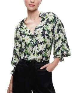 Julius Floral Print Blouse - Alice And Olivia