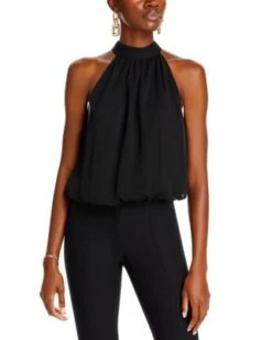 Maris Halter Neck Top - Alice And Olivia
