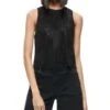 Angelina Embellished Net Tank - Alice And Olivia