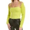 Alice + Olivia Luetta Fuzzy Top Women