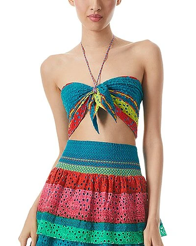 Alice + Olivia Livia Mock Tie Halter Top Women