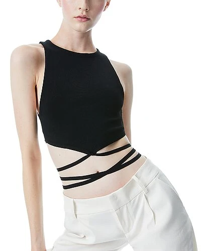 Alice + Olivia Latia Tie Waist Knit Tank Women