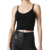 Alice + Olivia Kenna Rib Cropped Wool-Blend Tank Sweater Women