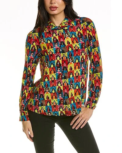 Alice + Olivia Willa Silk Top Women