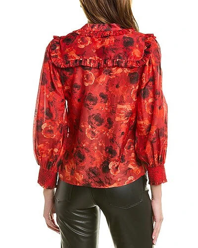 Alice + Olivia Bette Silk-Blend Blouse Women - Image 2