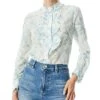 Alice + Olivia Kurt Silk-Blend Top Women