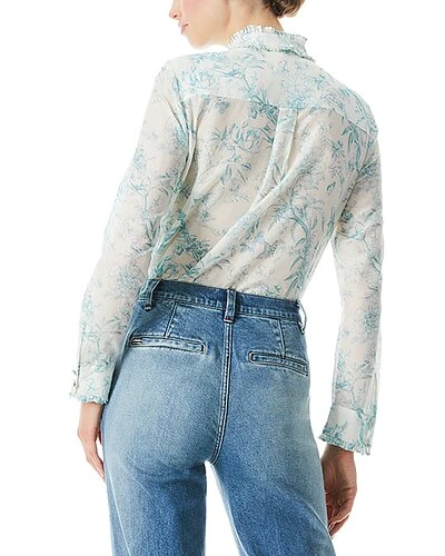 Alice + Olivia Kurt Silk-Blend Top Women - Image 2