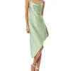 Alice + Olivia Harmony Asymmetrical Slip Dress Women