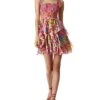 Alice + Olivia Jocelyn Silk-Blend Mini Dress Women