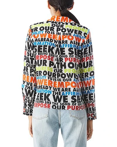 Alice + Olivia Willa Placket Silk Top Women - Image 2