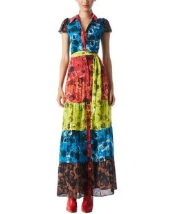 Alice + Olivia Miranda Tiered Maxi Dress Women