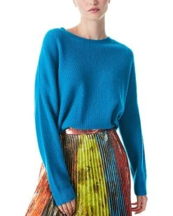 Alice + Olivia Caprice Crewneck Cashmere Pullover Women