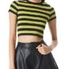 Alice + Olivia Ciara Stripe Metallic Pullover Women