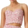Alice + Olivia Cristi Chain Strap Buster Tank Women