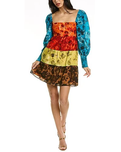 Alice + Olivia Rowan Tiered Babydoll Dress Women