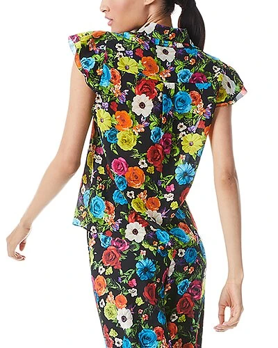 Alice + Olivia Martel Flutter Sleeve Silk Blouse Women - Image 2