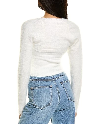 Alice + Olivia Luetta Fuzzy Top Women - Image 2