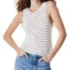 Alice + Olivia Reva Pearl Crochet Shell Women