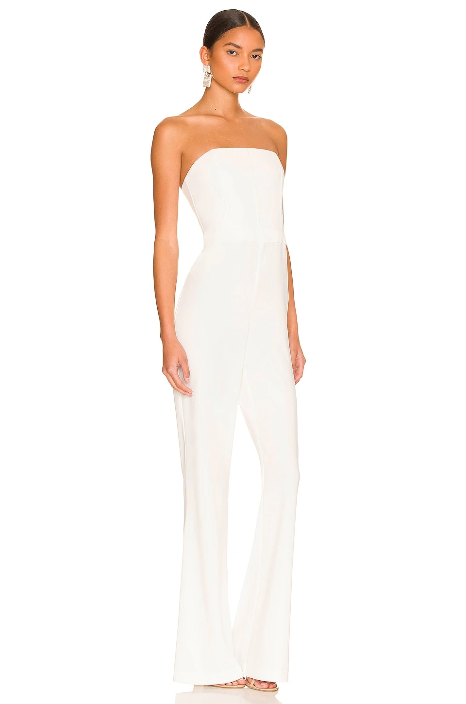 Alice + Olivia Lavera Jumpsuit Off White - Image 2