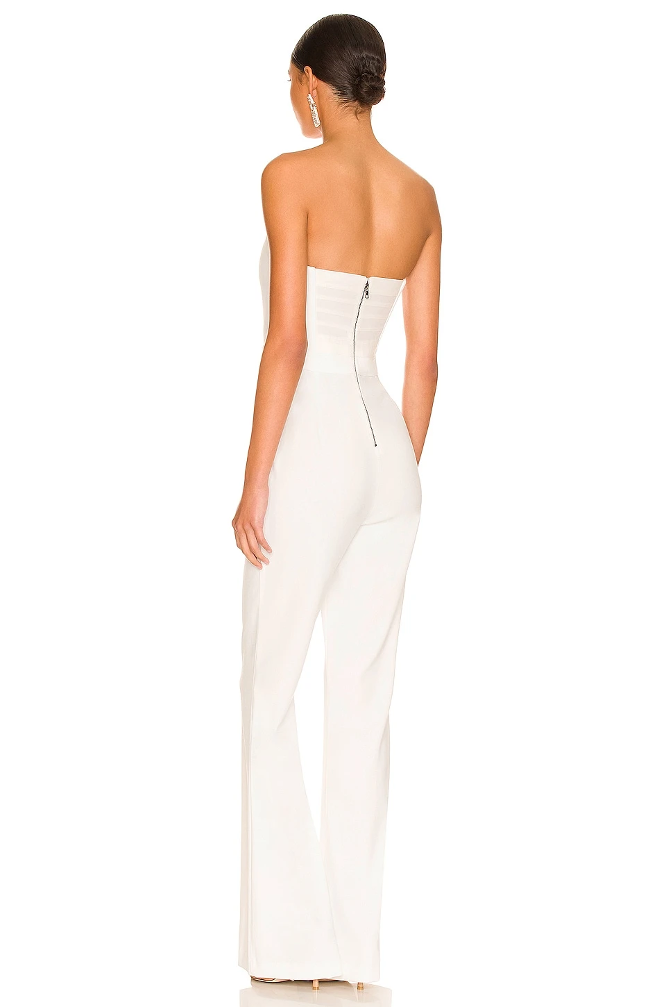 Alice + Olivia Lavera Jumpsuit Off White - Image 3