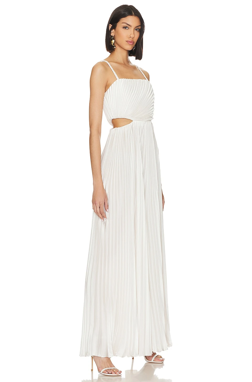 Alice + Olivia Powell Jumpsuit White - Image 2