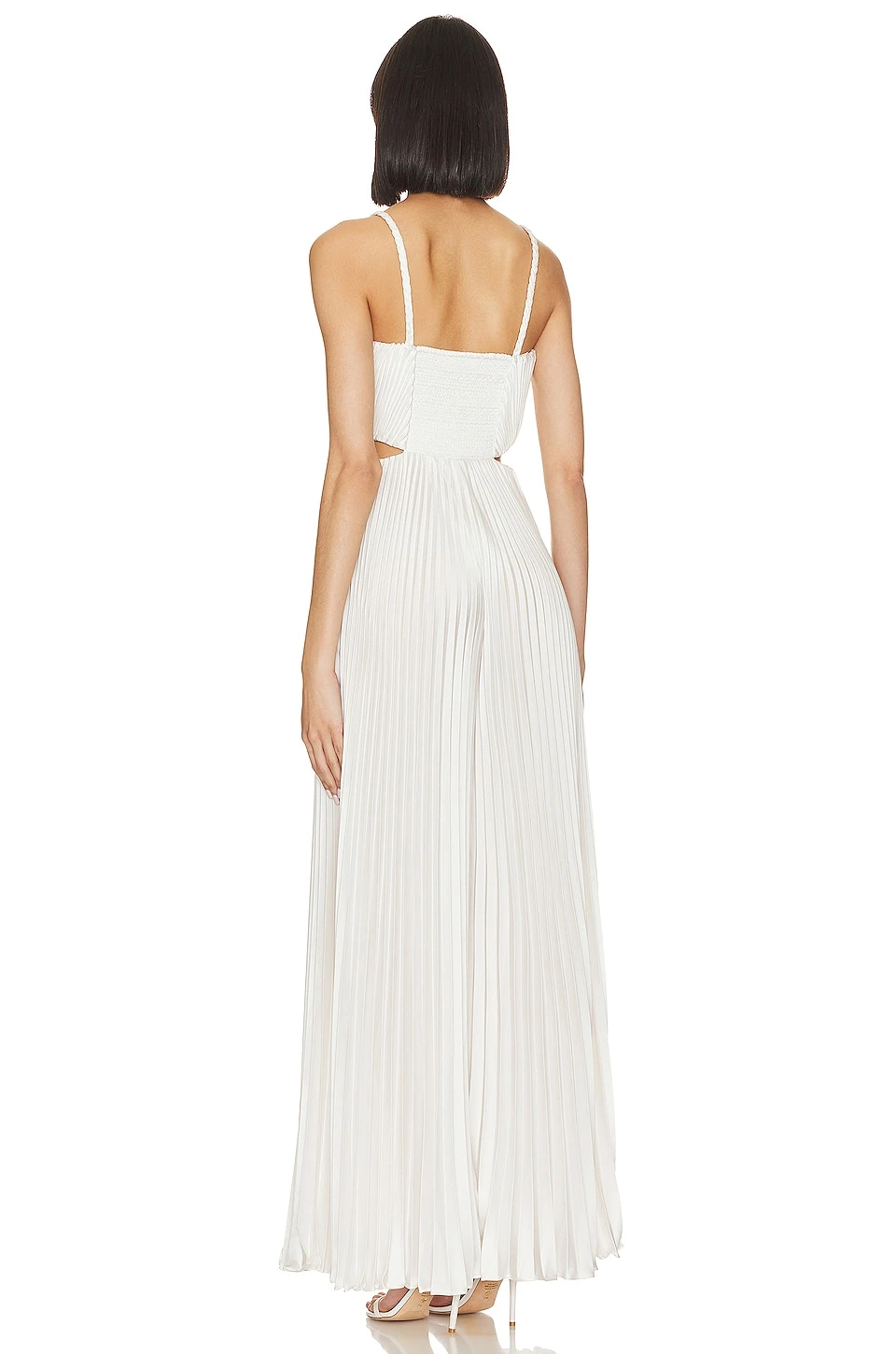 Alice + Olivia Powell Jumpsuit White - Image 3