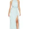 Alice + Olivia Emelia Halter Neck Maxi Dress Julep