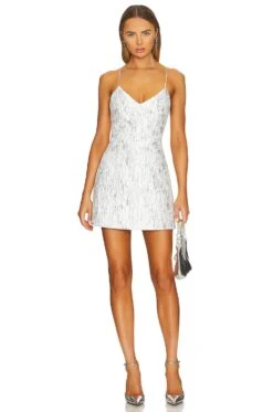 Alice + Olivia Tayla Intern Mini Dress White