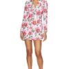Alice + Olivia Latoya Blazer Mini Dress High Tea Floral