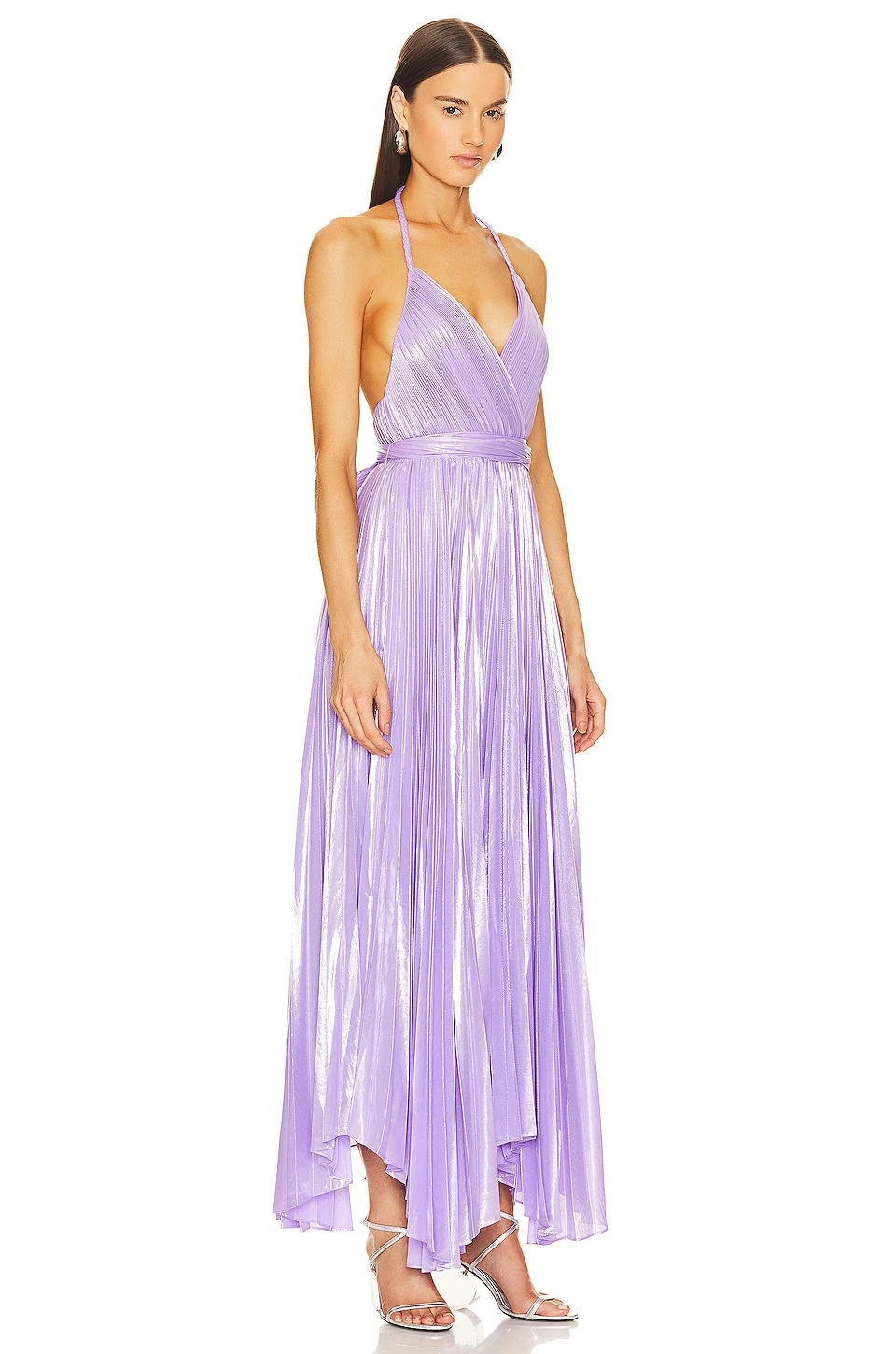 Alice + Olivia Arista Sleeveless Pleated Maxi Dress Solstice - Image 2