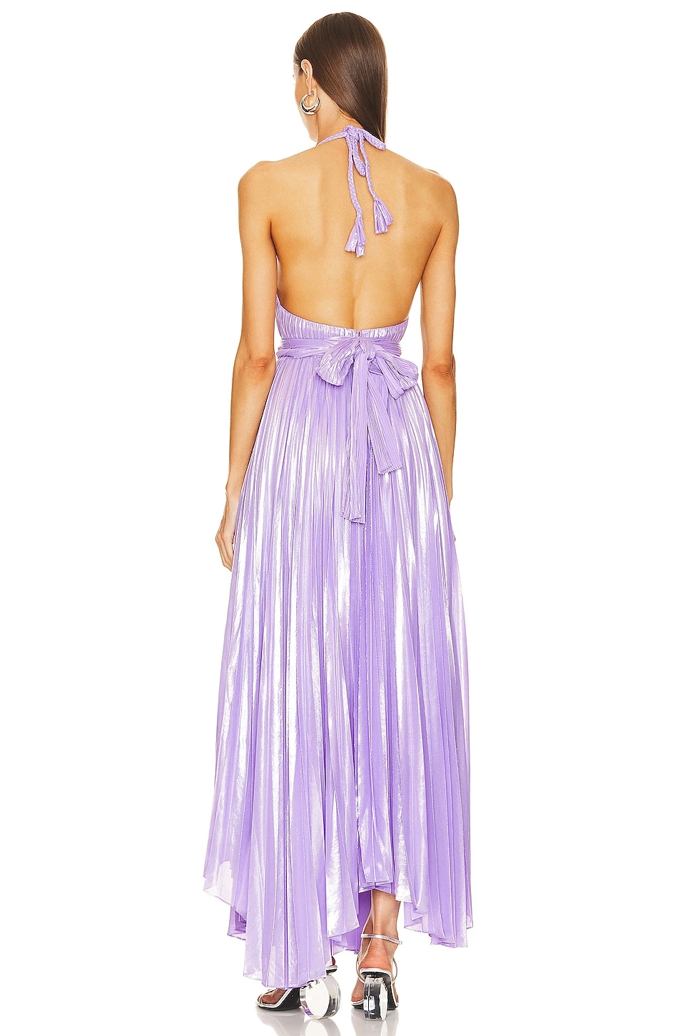 Alice + Olivia Arista Sleeveless Pleated Maxi Dress Solstice - Image 3