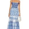 Alice + Olivia Monnie Midi Dress Greek Tile