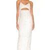 Alice + Olivia Valli Cut Out Cami Dress Off White