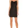 Alice + Olivia Harmony Mini Slip Dress Black