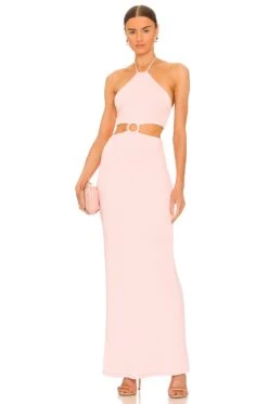 Alice + Olivia Marguerite Cutout Dress English Rose